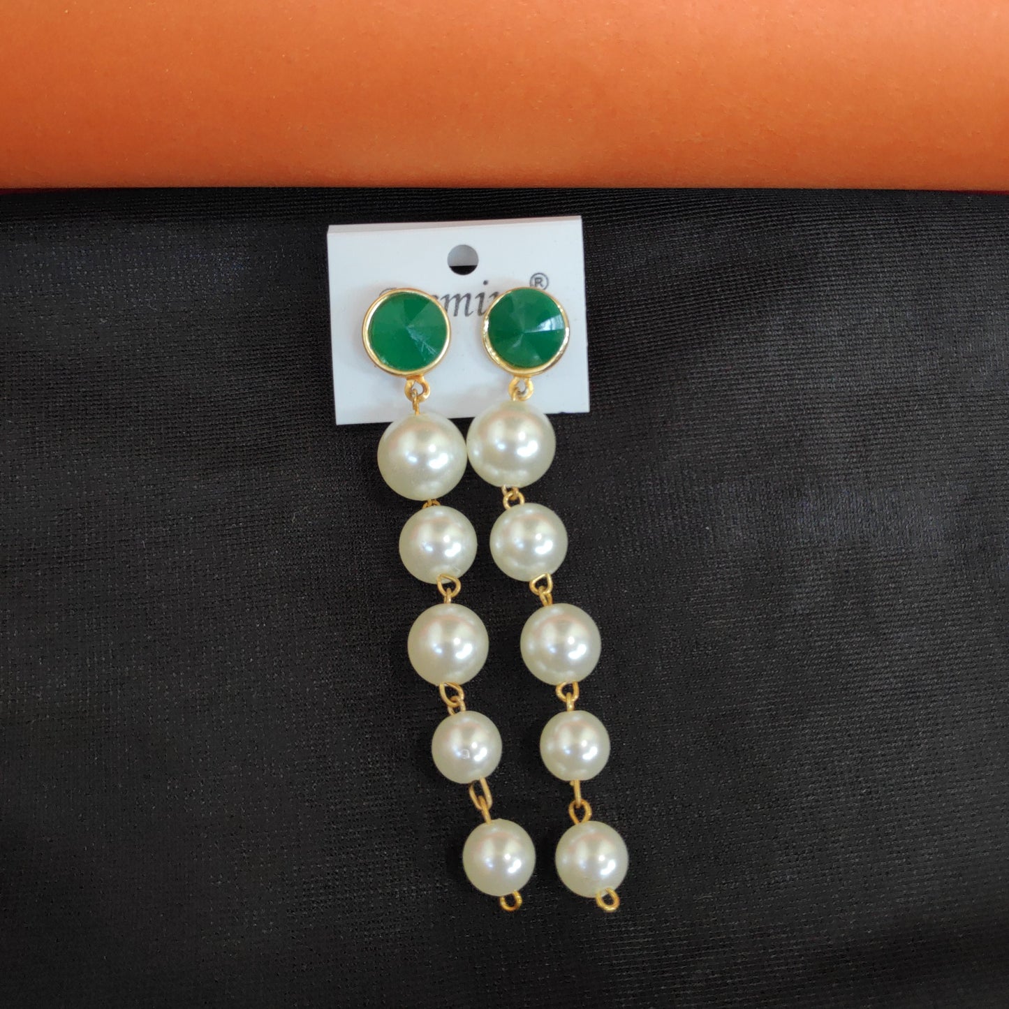 Long Pearl Drop Earrings