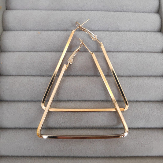 Triangle Alloy Hoop Earring