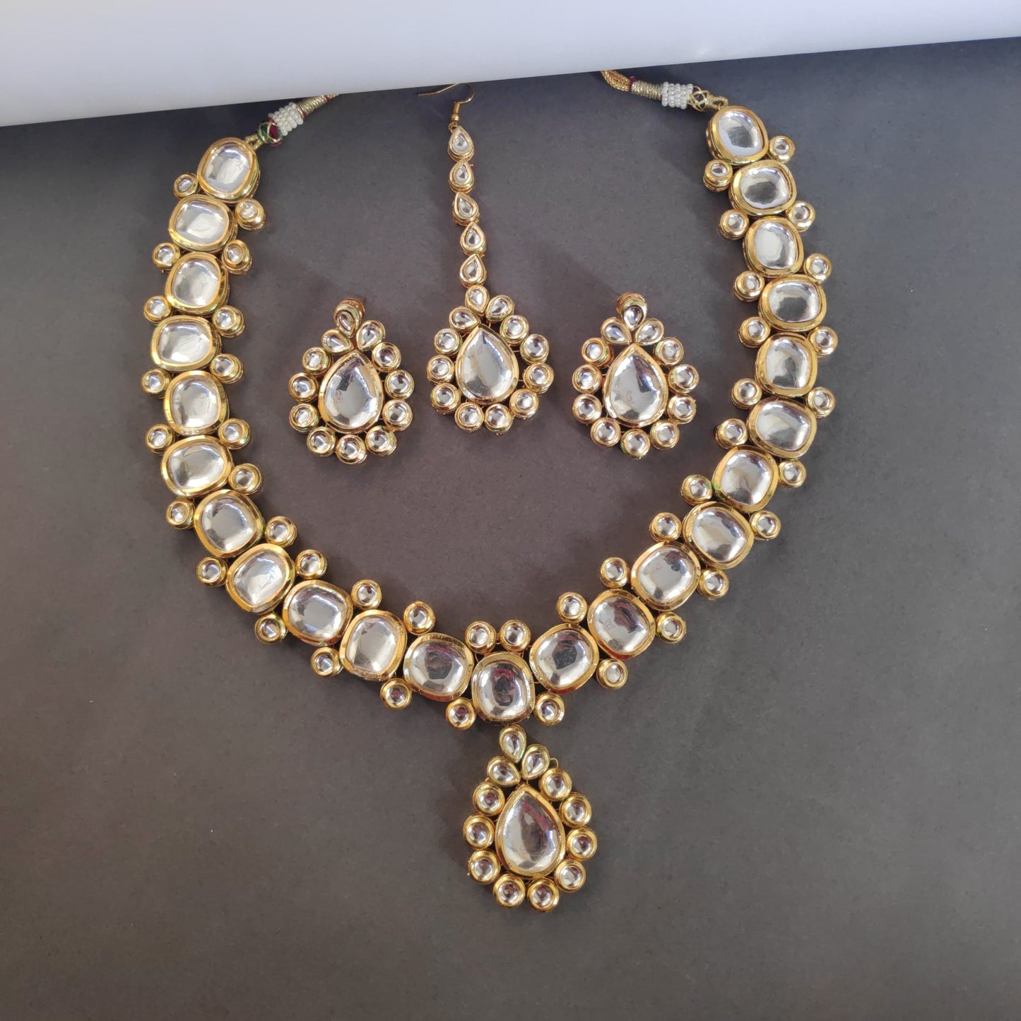 Long Rani Haar Kundan Mala Set With Back Meenakari Work